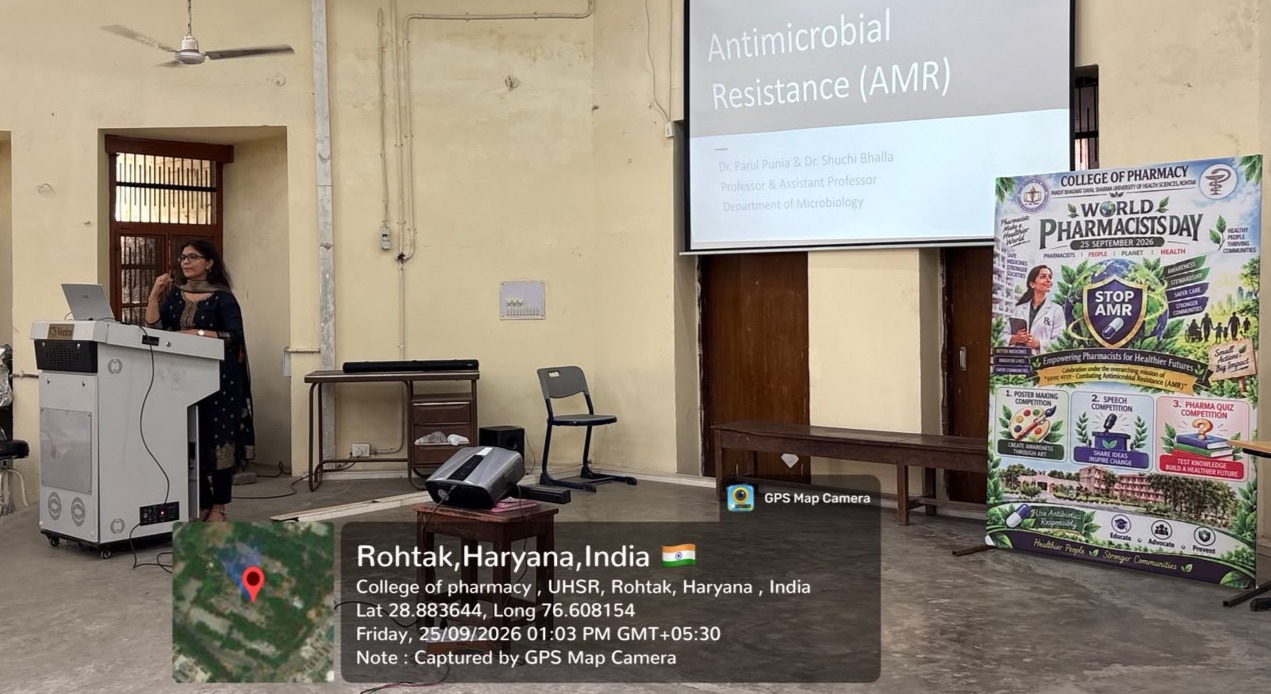 Dr Parul Punia; Professor, Department of Microbiology, PGIMS, Rohtak